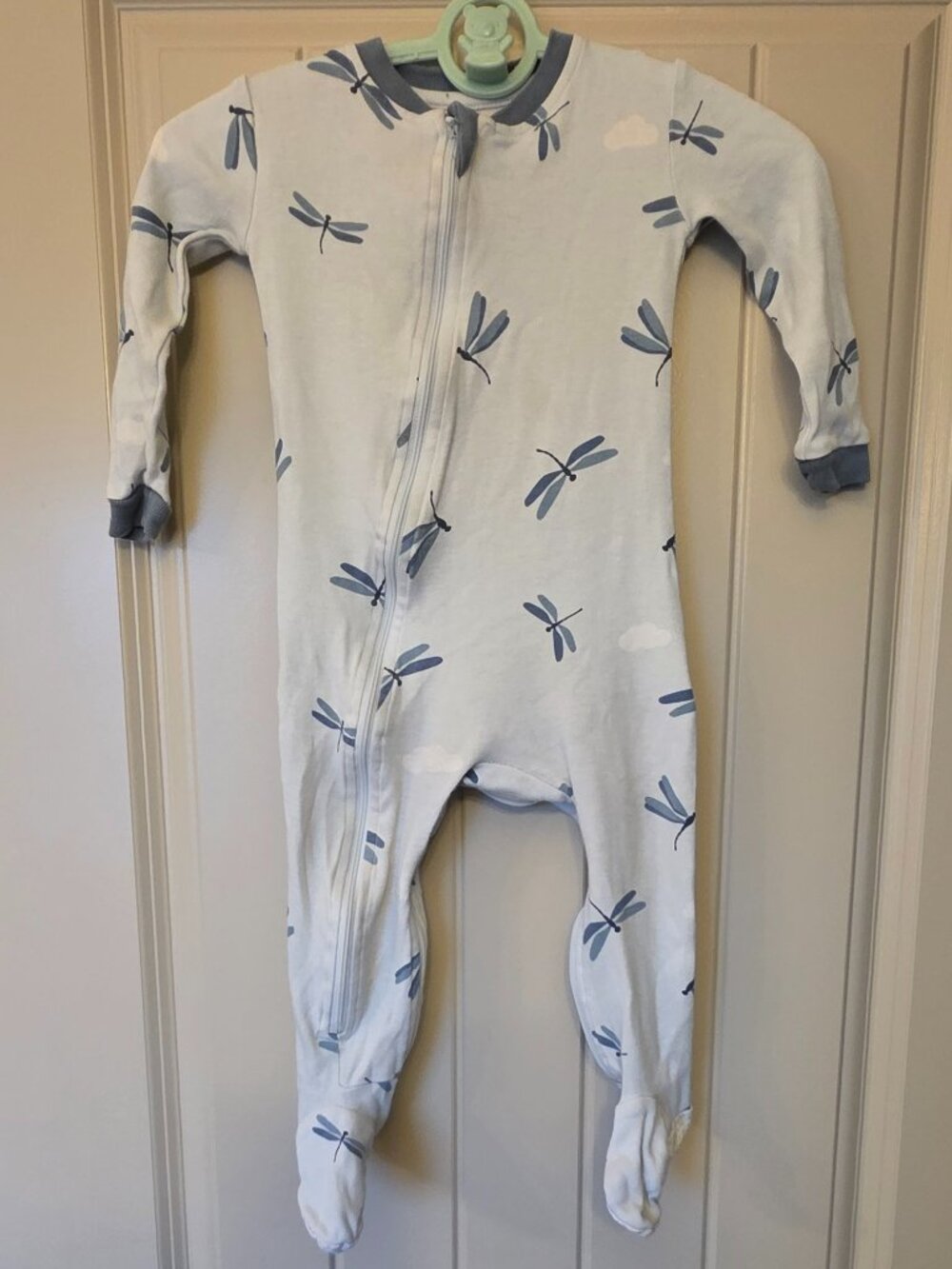 12-18 Months - 100% Cotton Dragonflies Footed Sleeper - Zippyjamz